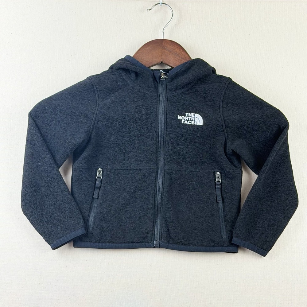 The North Face Kid/Enfants Hooded Fleece Black 2T Open Zip Pockets